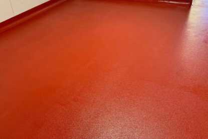Red Epoxy Floor NZ Grinders Tauranga