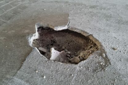 Crack repair before NZ Grinders Tauranga