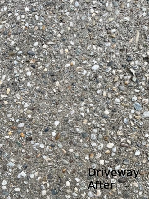 Bush hammer outdoor driveway NZ Grinders Tauranga after