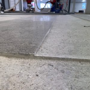 Concrete chasers cut to different depths