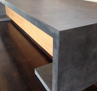 Polished concrete benchtop NZ Grinders Wellington