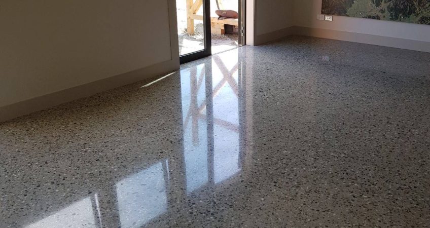 Residential Polished concrete floor