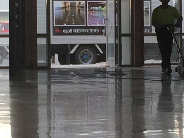 Shiny Concrete Floor