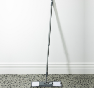 Microfibre mop for polished concrete floor cleaning NZ Grinders Tauranga