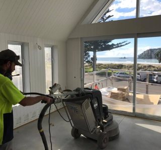 Polished Concrete Floor Full stone exposure Tauranga NZ Concrete Grinders residential NZ Concrete Grinders