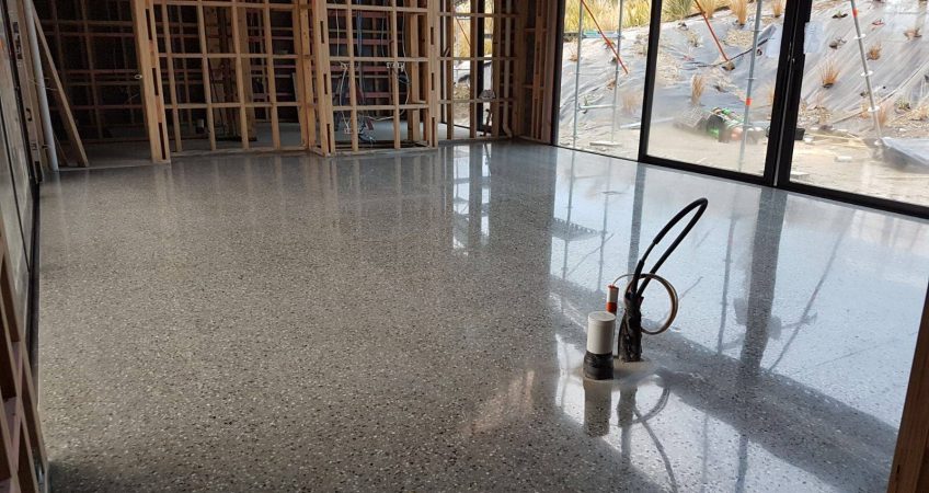 Polished concrete floor Tauranga Wellington NZ Grinders
