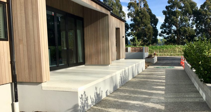 Polished concrete outside