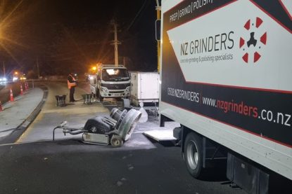 NZ Grinders Tauranga State Highway Bauxite removal