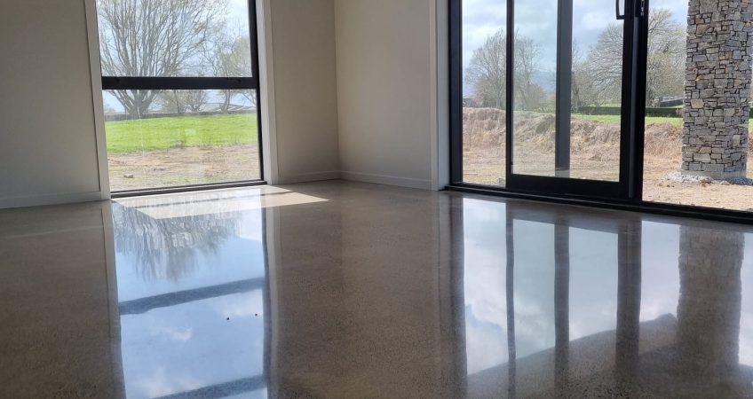 Polished Concrete Lounge Floor