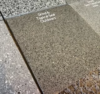 Bush Hammer Concrete Sample NZ Grinders Tauranga