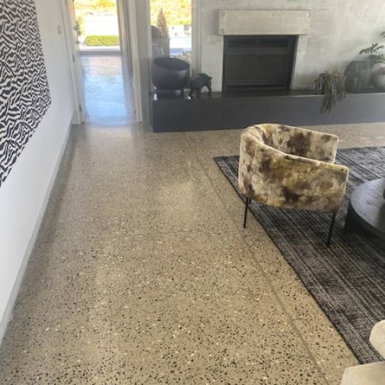 Grind and seal Polished Concrete NZ Grinders Rotorua