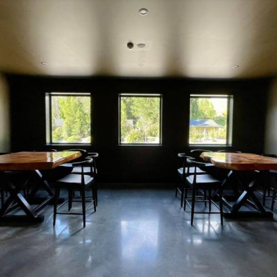 Marble Exposure polished concrete NZ Grinders Warehouse Tauranga Lunchroom