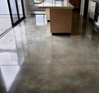 Marble Exposure polished concrete NZ Grinders Warehouse Wellington Kitchen