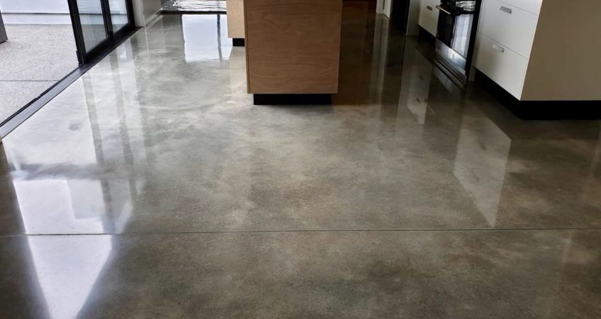 Polished concrete floor NZ Grinders Wellington