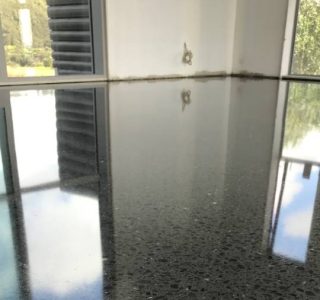 Moderate Medium Stone Exposure Polished Concrete Floor
