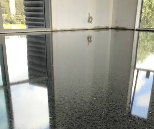 Moderate Medium Stone Exposure Polished Concrete Floor