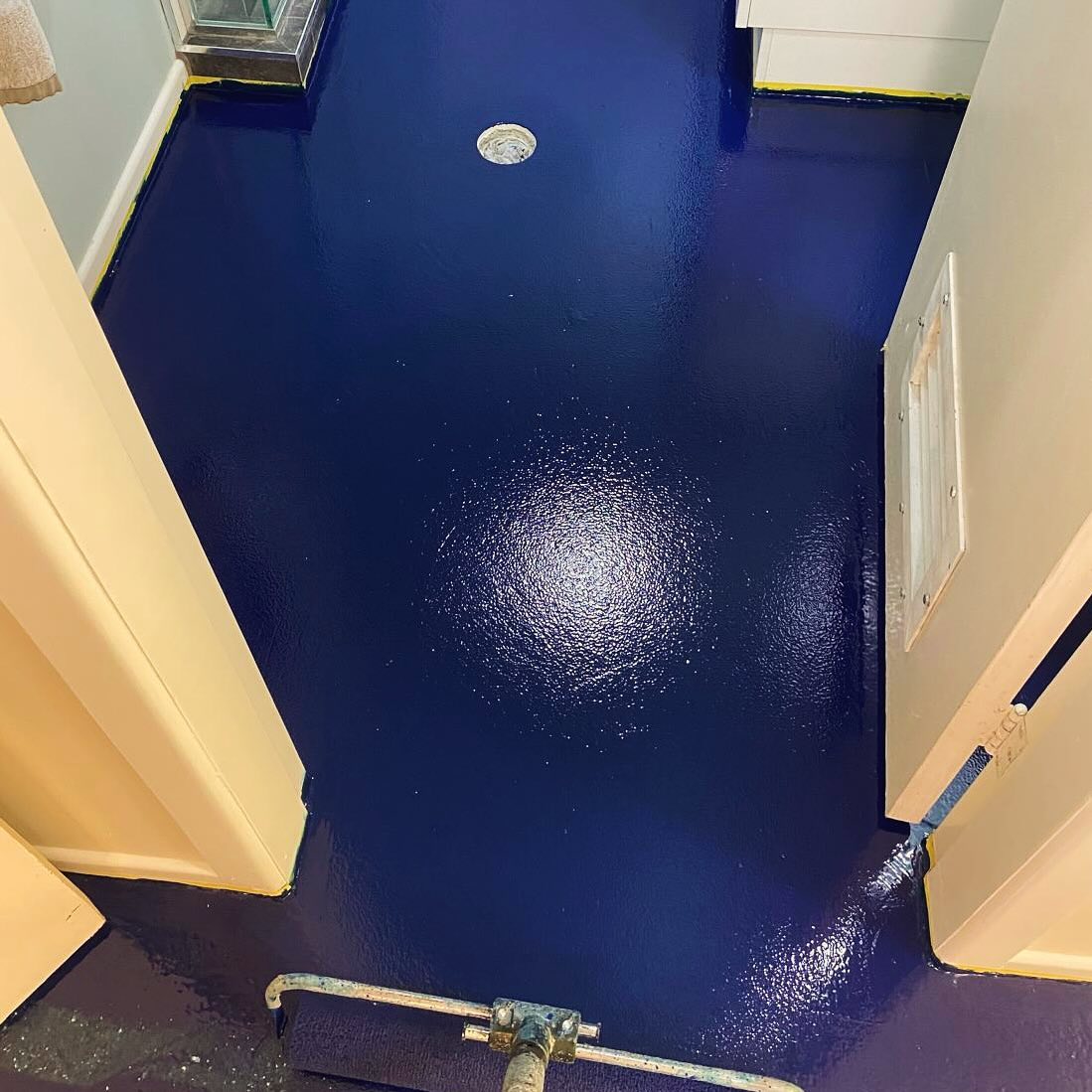 Blue Epoxy floor