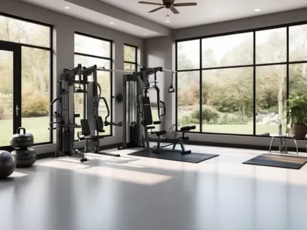 Epoxy floor in home gym