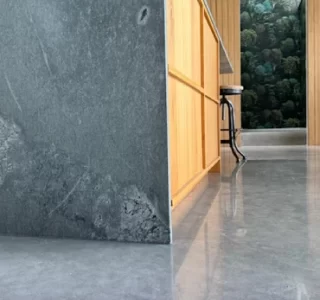 Marble polished concrete floor NZ Grinders Tauranga