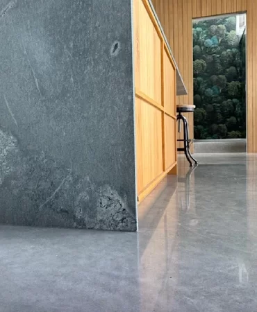 Marble polished concrete floor NZ Grinders Tauranga