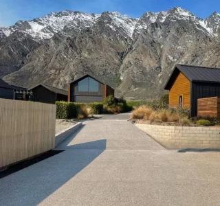 Acid wash concrete driveway NZ Grinders Queenstown