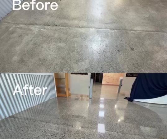 before and after floor rejuvenation